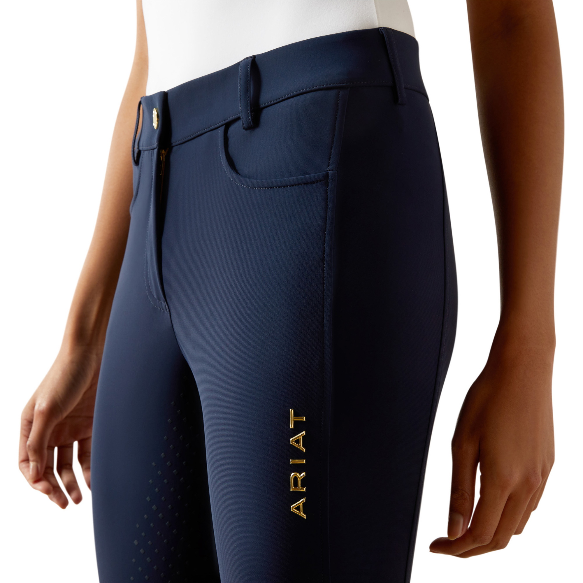2026 Ariat Womens Tri Factor Nt Full Seat Breech 10061673 - Navy Eclipse